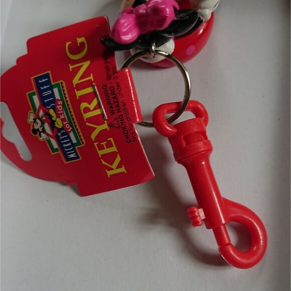 New vintage Minnie mouse sit on float keychain with clip - Picture 3 of 9